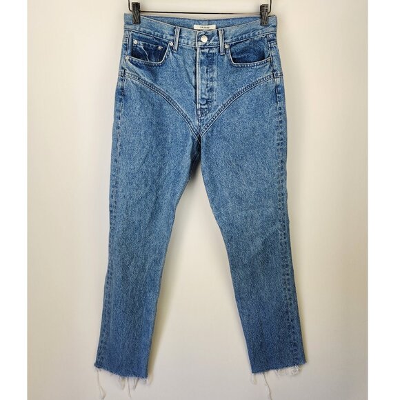 GRLFRND Miranda Western Raw Hem Jeans in Remember Me sz 28 - Picture 1 of 12